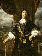 Samuel van hoogstraten Portrait of Mattheus van den Broucke Governor of the Indies, with the gold chain and medal presented to him by the Dutch East India Company in 1670. oil on canvas